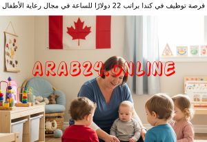 فرصة توظيف في كندا براتب 22 دولارًا للساعة في مجال رعاية الأطفال