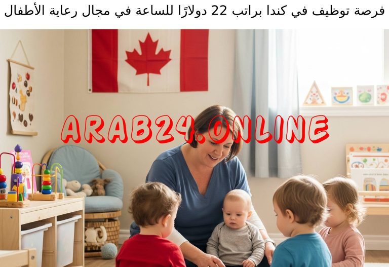 فرصة توظيف في كندا براتب 22 دولارًا للساعة في مجال رعاية الأطفال
