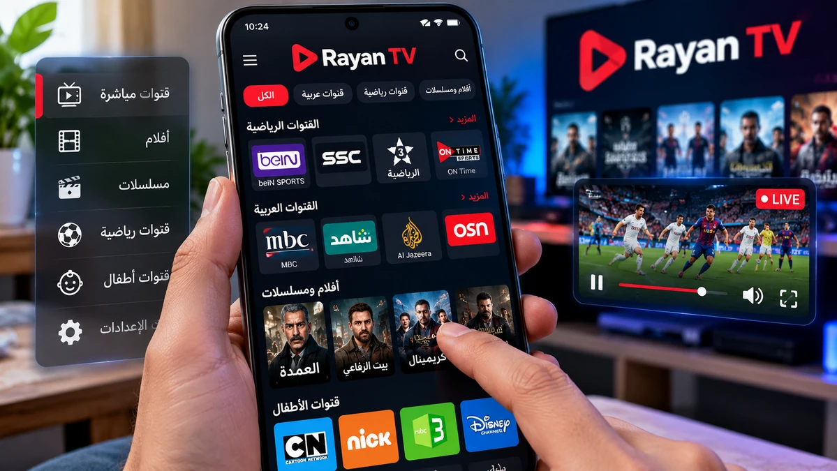 تحميل تطبيق ريان تيفي Rayan TV مهكر APK