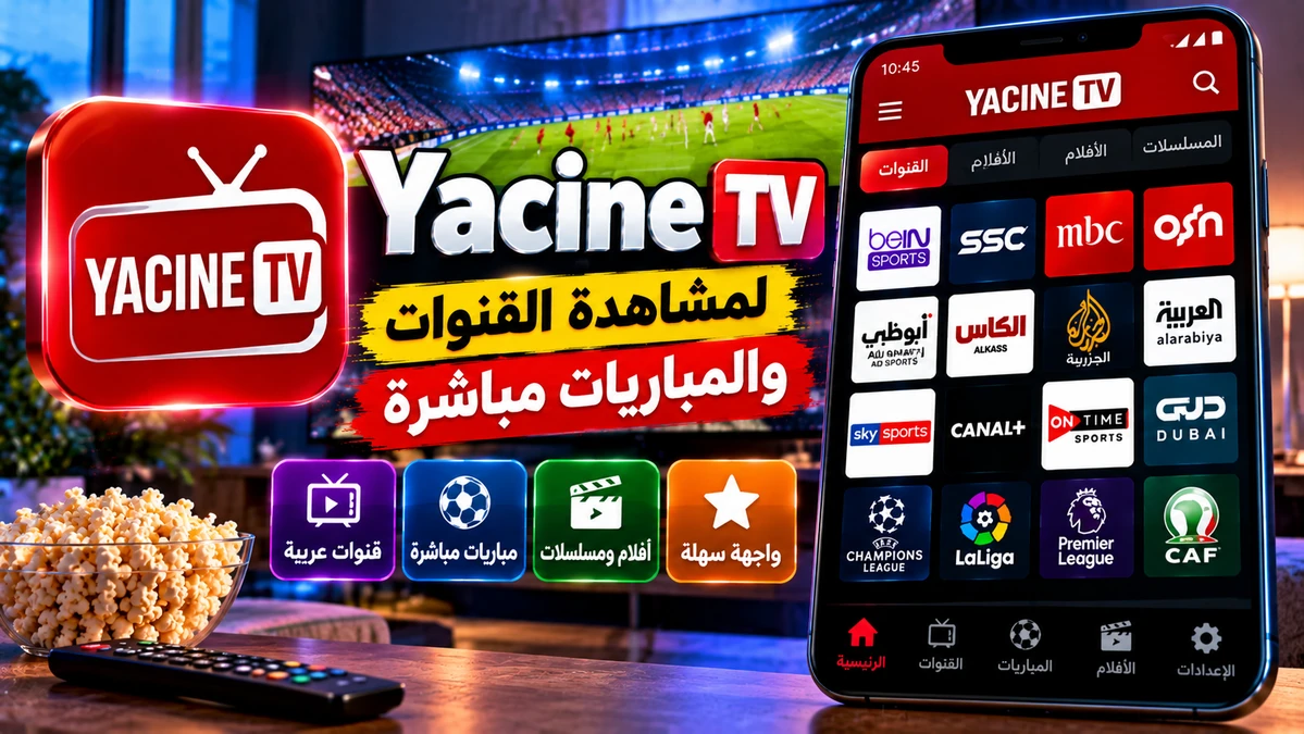 Yacine TV : تحميل التطبيق ومشاهدة المباريات والقنوات مباشرة 2026