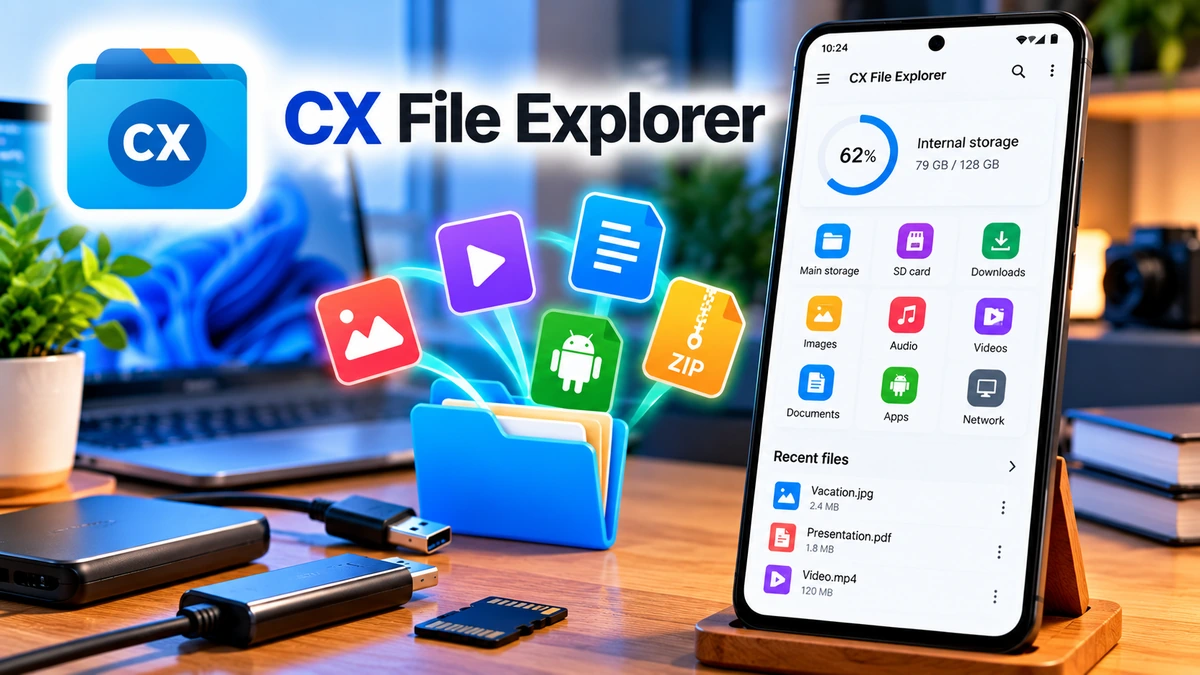 تحميل CX File Explorer APK للأندرويد 2026