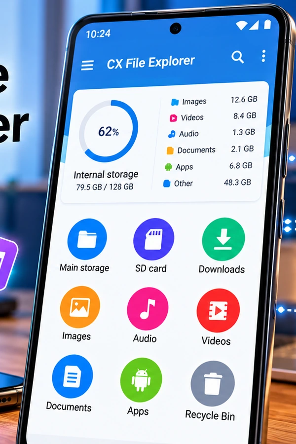 تحميل CX File Explorer APK للأندرويد 2026