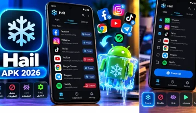 تحميل Hail APK 2026 لتجميد التطبيقات بدون روت