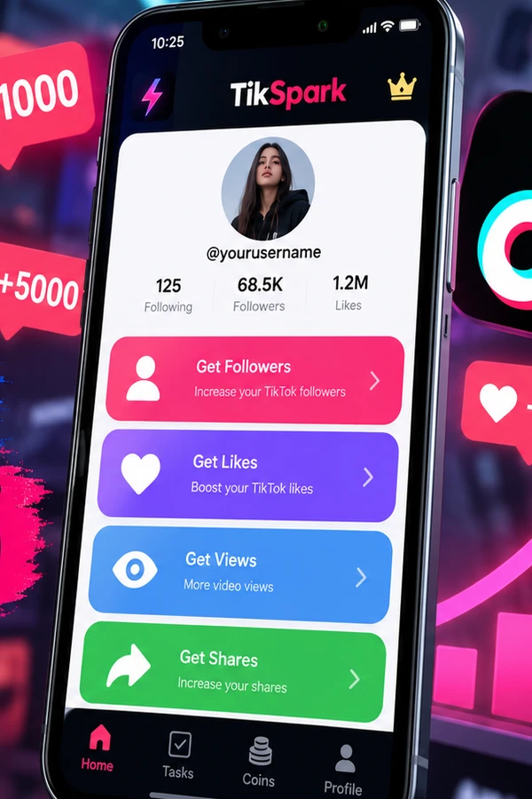 تحميل تطبيق تيك سبارك TikSpark مهكر